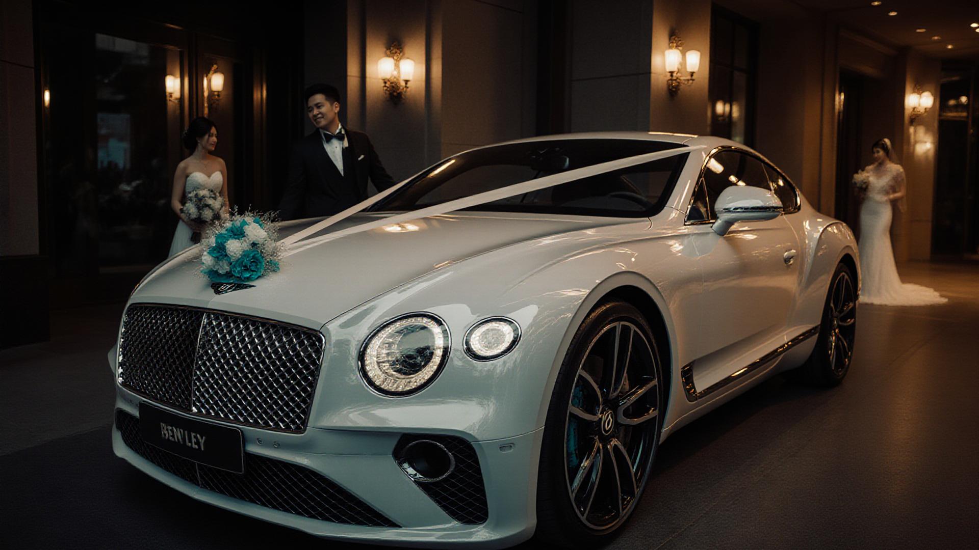 港区での高級車ウェディング準備